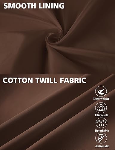 COOFANDY Men's Lightweight Jackets Cotton Casual Jacket Zip Up Eisenhower Coat Work Golf Outwear- Brown