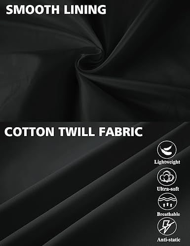 COOFANDY Men's Lightweight Jackets Cotton Casual Jacket Zip Up Eisenhower Coat Work Golf Outwear- A-black