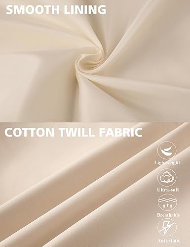 COOFANDY Men's Lightweight Jackets Cotton Casual Jacket Zip Up Eisenhower Coat Work Golf Outwear- Beige